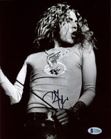 Robert Plant Autographed 8x10 Photo Led Zeppelin (Removed Personalization) Beckett BAS #AA10405
