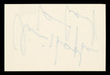 Christopher Lambert Highlander Authentic Signed 3x5 Index Card BAS #BT03669