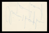Christopher Lambert Highlander Authentic Signed 3x5 Index Card BAS #BT03669