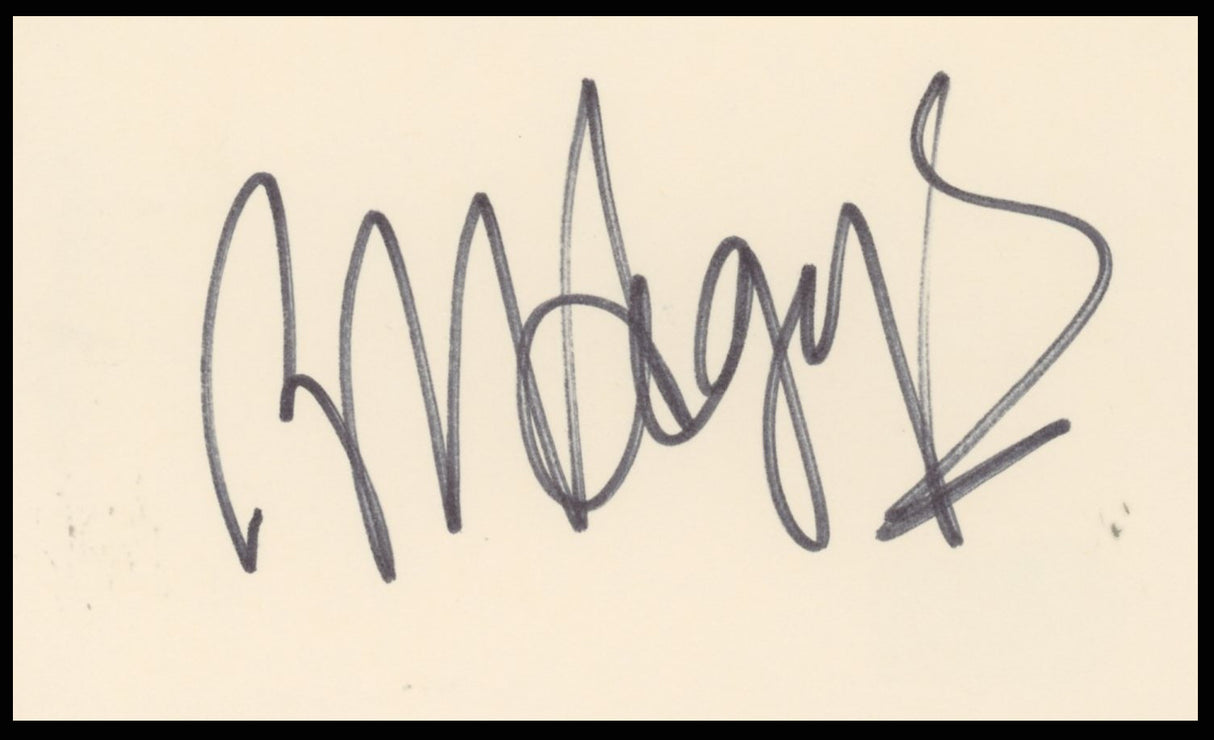 Robert Hegyes Welcome Back, Kotter Authentic Signed 3x5 Index Card BAS #BR26823