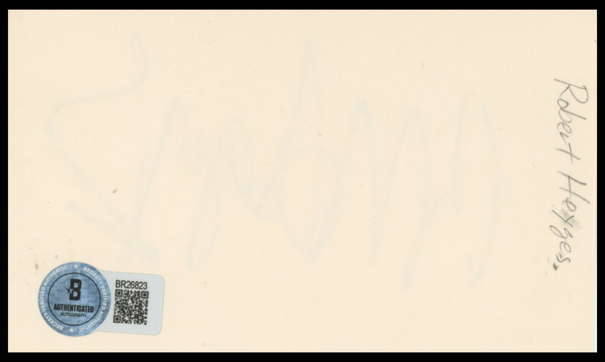 Robert Hegyes Welcome Back, Kotter Authentic Signed 3x5 Index Card BAS #BR26823
