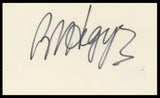 Robert Hegyes Welcome Back, Kotter Authentic Signed 3x5 Index Card BAS #BR26824