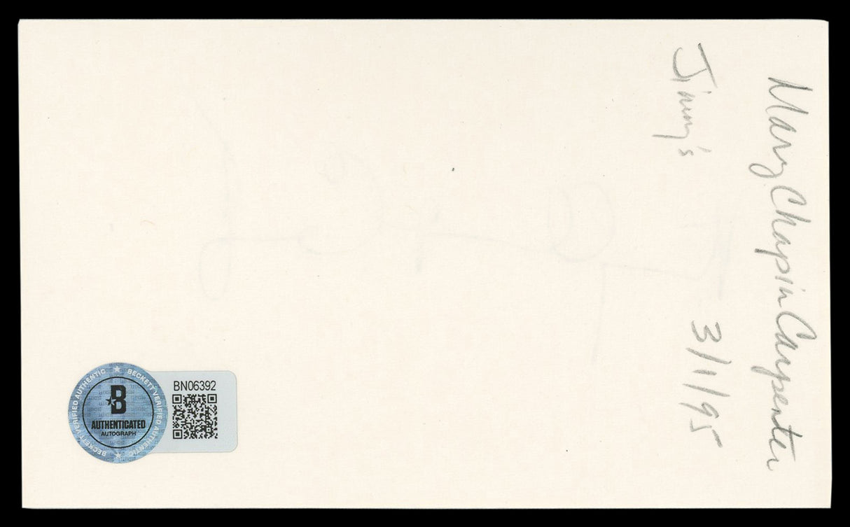 Hal Holbrook Into the Wild Authentic Signed 3x5 Index Card BAS #BR26826