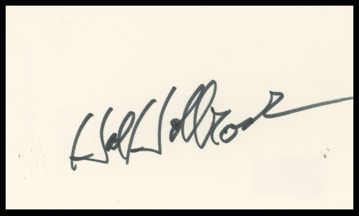 Hal Holbrook Into the Wild Authentic Signed 3x5 Index Card BAS #BR26826