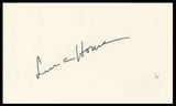 Lena Horne Panama Hattie Authentic Signed 3x5 Index Card BAS #BR26828