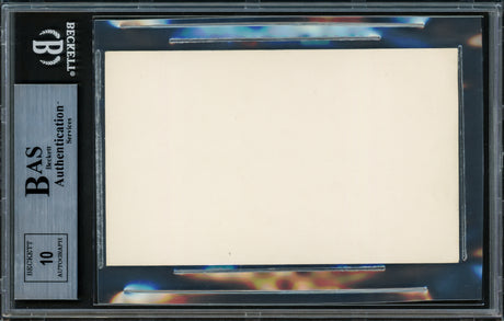 Babe Ruth Autographed 3x5 Index Card New York Yankees Auto Grade Gem Mint 10 Pristine Beckett BAS #13264811