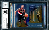Damian Lillard Autographed 2012-13 Panini Brilliance Magic Numbers Rookie Card #10 Portland Trail Blazers Auto Grade Gem Mint 10 Beckett BAS #13605357