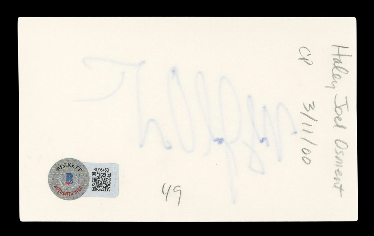 Haley Joel Osment The Sixth Sense Authentic Signed 3x5 Index Card BAS #BL96453
