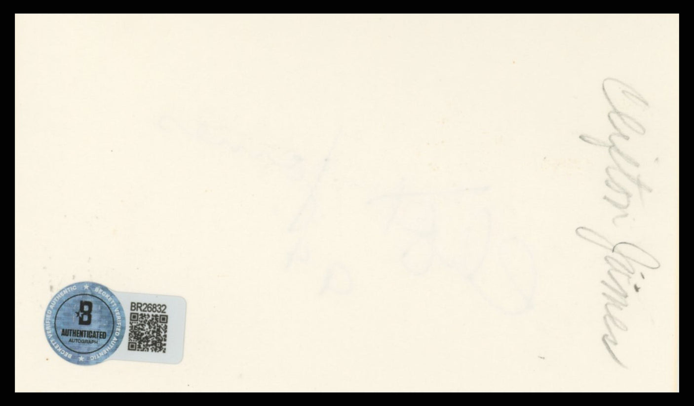 Clifton James Live and Let Die Authentic Signed 3x5 Index Card BAS #BR26832