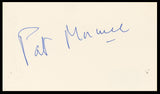 Patrick MacNee The Avengers Authentic Signed 3x5 Index Card BAS #BR26834