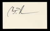 Craig T. Nelson Coach Authentic Signed 3x5 Index Card Autographed BAS #BL96461