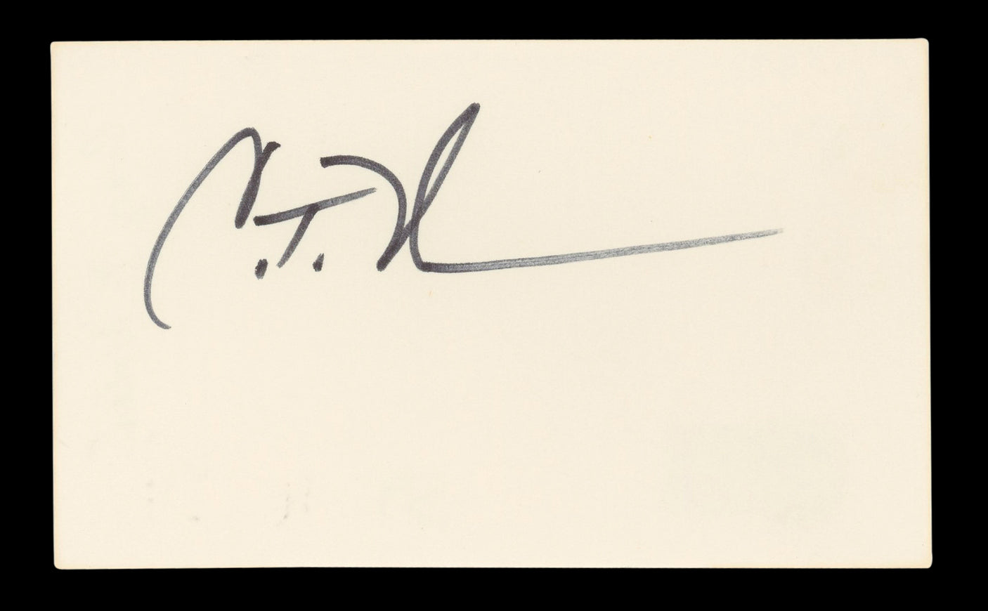 Craig T. Nelson Coach Authentic Signed 3x5 Index Card Autographed BAS #BL96461