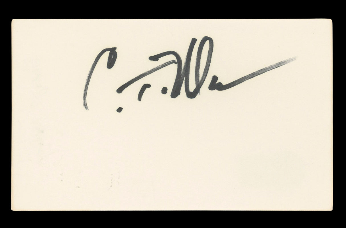 Craig T. Nelson Coach Authentic Signed 3x5 Index Card Autographed BAS #BL96463