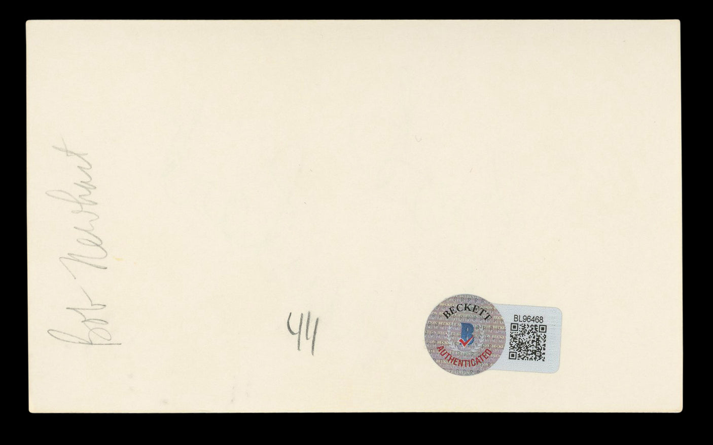 Bob Newhart The Big Bang Theory Authentic Signed 3x5 Index Card BAS #BL96468