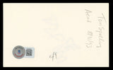 Tori Spelling Beverly Hills, 90210 Authentic Signed 3x5 Index Card BAS #BL98454