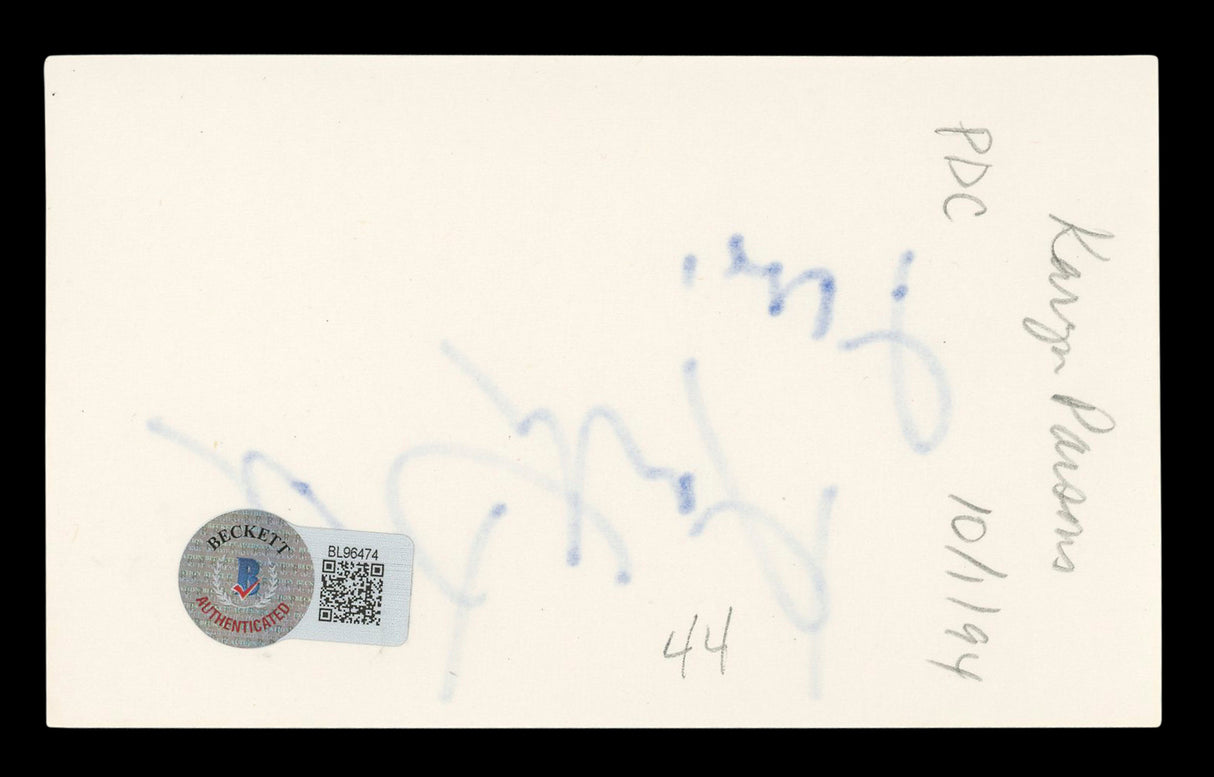 Karyn Parsons Fresh Prince of Bel-Air "Love" Signed 3x5 Index Card BAS #BL96474