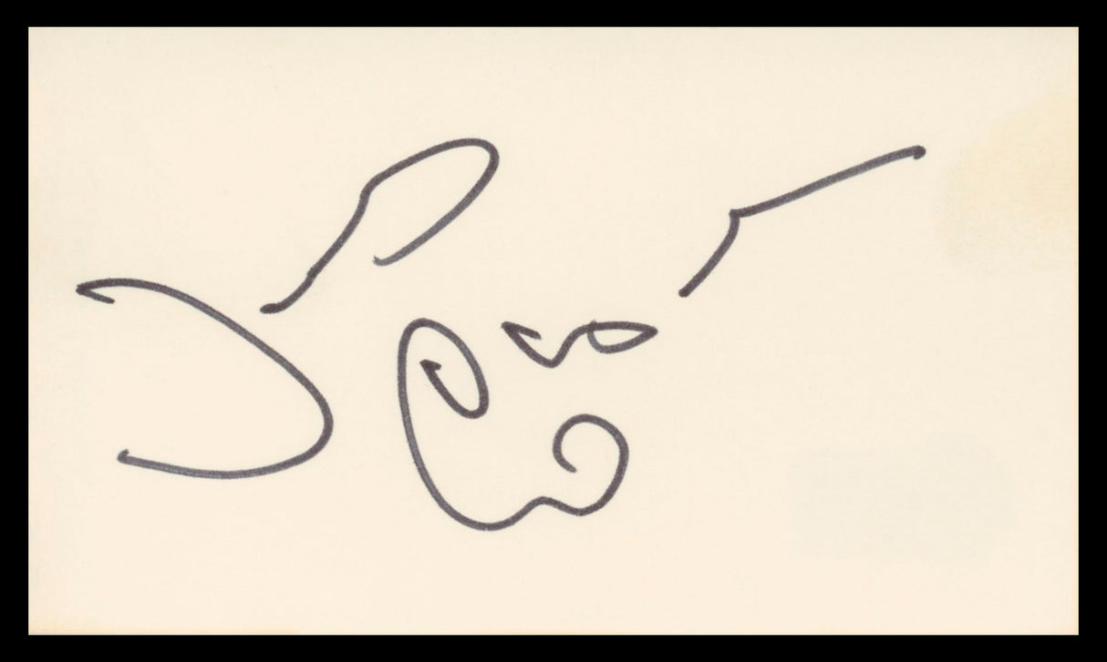 James Coburn Affliction Authentic Signed 3x5 Index Card Autographed BAS #BV02117
