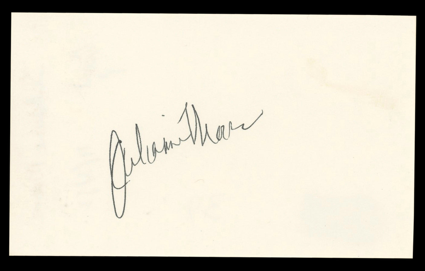 Julianne Moore Boogie Nights Authentic Signed 3x5 Index Card BAS #BL98444