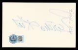 Eartha Kitt Musician Authentic Signed 3x5 Index Card Autographed BAS #BN06426