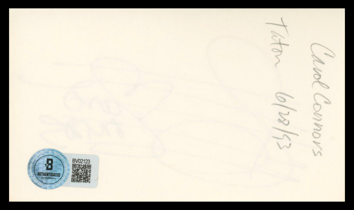 Carol Connors The Teddy Bears Authentic Signed 3x5 Index Card BAS #BV02123