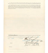Fred Merkle Autographed Chicago Cubs 1918 Players Contract Beckett BAS #AC94217