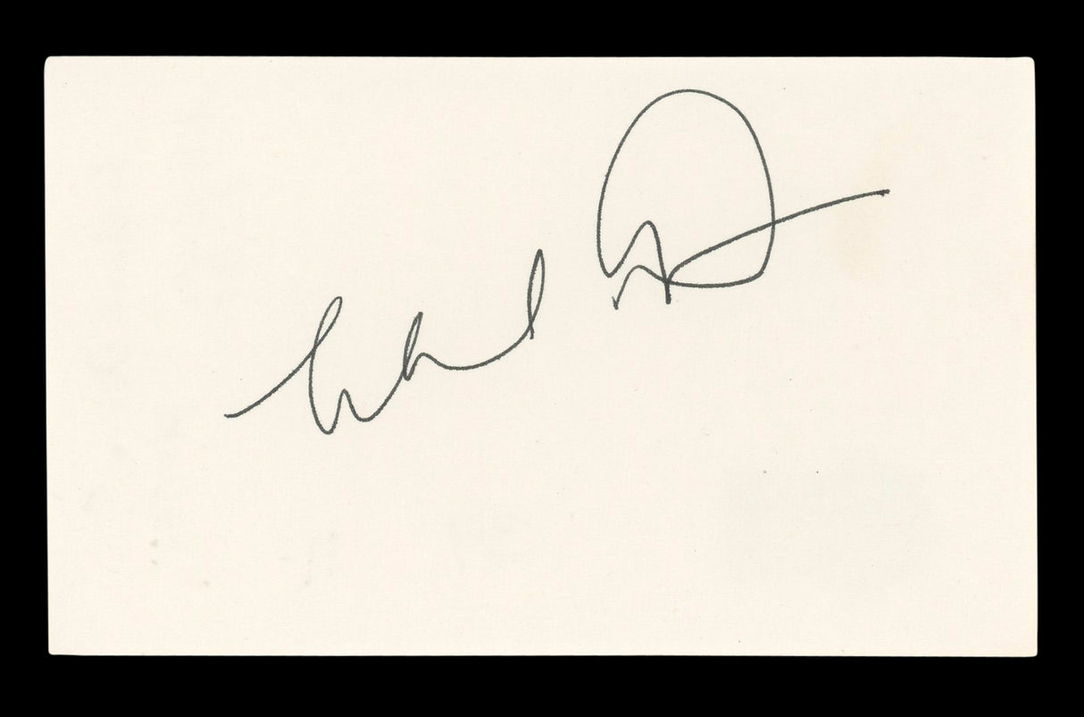 Michael Dorn Star Trek Authentic Signed 3x5 Index Card Autographed BAS #BL96701