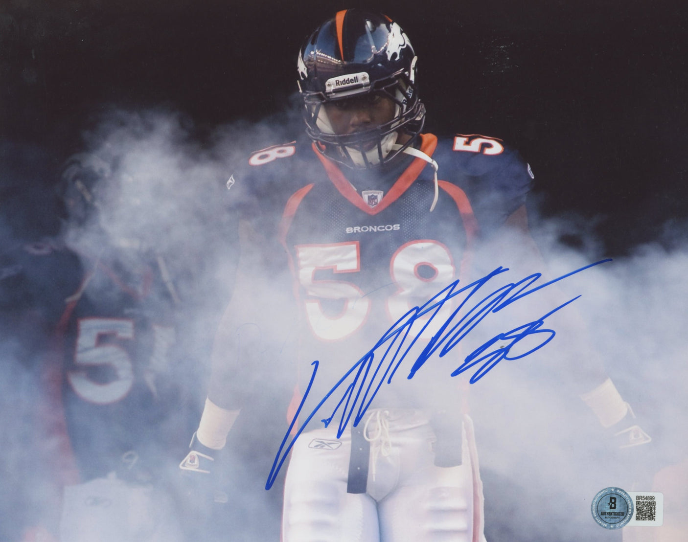 Broncos Von Miller Authentic Signed 8x10 Photo Autographed BAS #BR54899