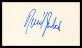 Raul Julia The Addams Family Authentic Signed 3x5 Index Card BAS #BU64788