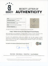 Craig T. Nelson & Jerry Van Dyke Coach Signed Framed Display BAS #AD04892