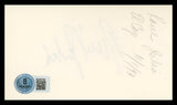Raul Julia The Addams Family Authentic Signed 3x5 Index Card BAS #BU64788