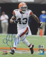 Browns T.J. Ward Authentic Signed 8x10 Photo Autographed BAS #BR54877
