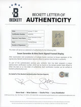 Susan Sarandon & Geena Davis Thelma & Louise Signed Framed Display BAS #AD04978