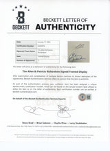 Tim Allen & Patricia Richardson Home Improvement Signed Framed Display BAS LOA
