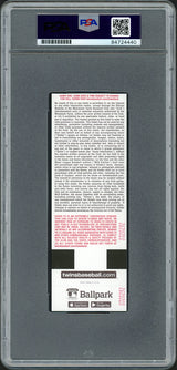 Julio Rodriguez Autographed MLB Debut Ticket 4/8/22 Seattle Mariners Stadium Picture In Blue PSA/DNA Stock #209769