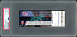 Julio Rodriguez Autographed MLB Debut Ticket 4/8/22 Seattle Mariners Mascot Picture In Teal PSA/DNA Stock #209770