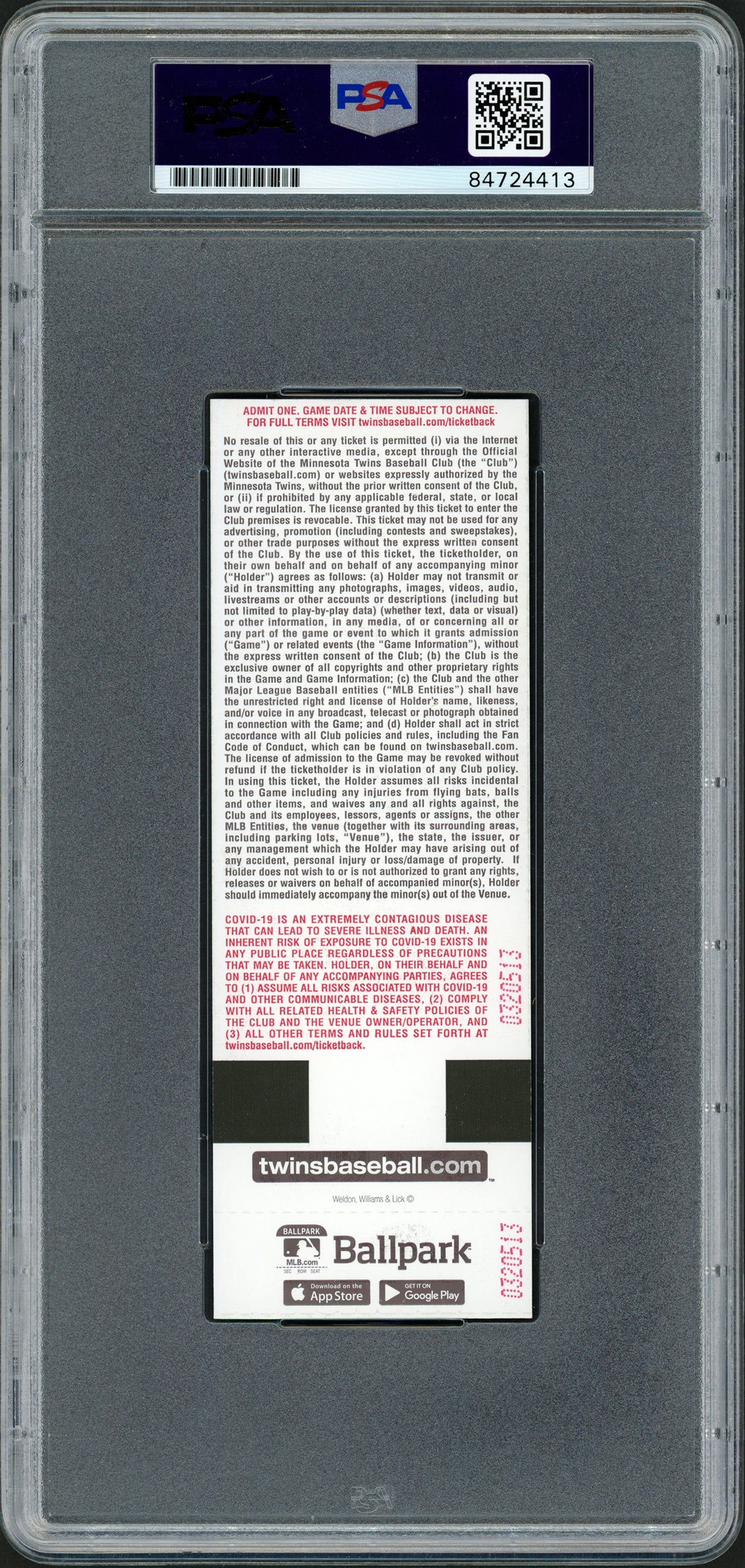 Julio Rodriguez Autographed MLB Debut Ticket 4/8/22 Seattle Mariners Mascot Picture In Teal PSA/DNA Stock #209770