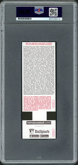 Julio Rodriguez Autographed MLB Debut Ticket 4/8/22 Seattle Mariners Mascot Picture In Teal PSA/DNA Stock #209770