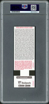 Julio Rodriguez Autographed MLB Debut Ticket 4/8/22 Seattle Mariners Stadium Picture In Teal PSA/DNA Stock #209771