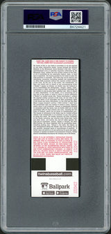 Julio Rodriguez Autographed MLB Debut Ticket 4/8/22 Seattle Mariners Stadium Picture In Teal PSA/DNA Stock #209771