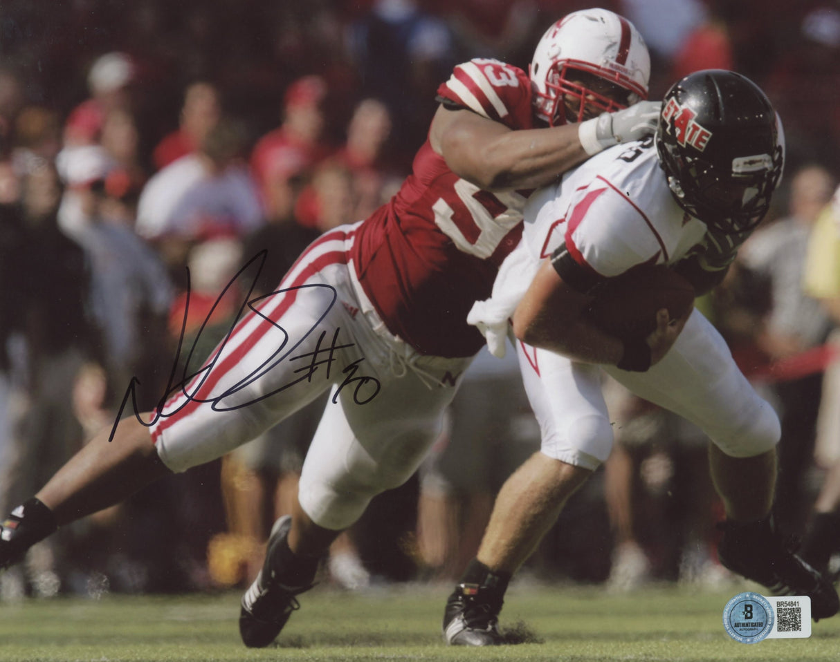 Nebraska Ndamukong Suh Authentic Signed 8x10 Photo Autographed BAS #BR54841