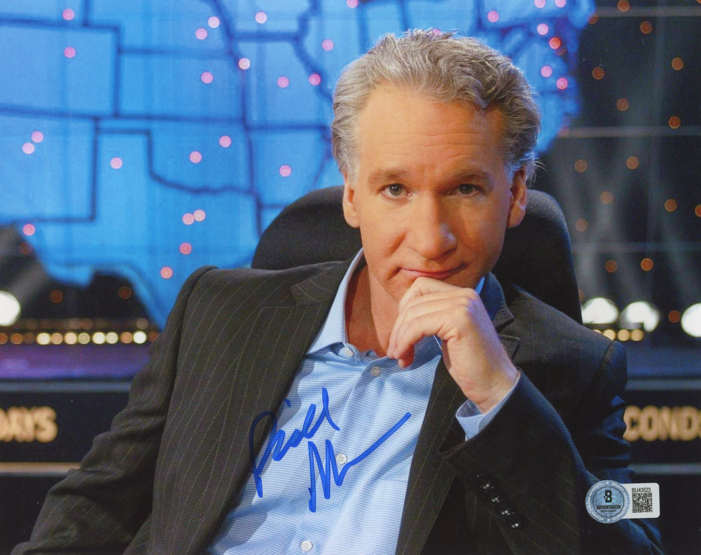 Bill Maher Authentic Signed 8x10 Horizontal Photo Autographed BAS #BU43523