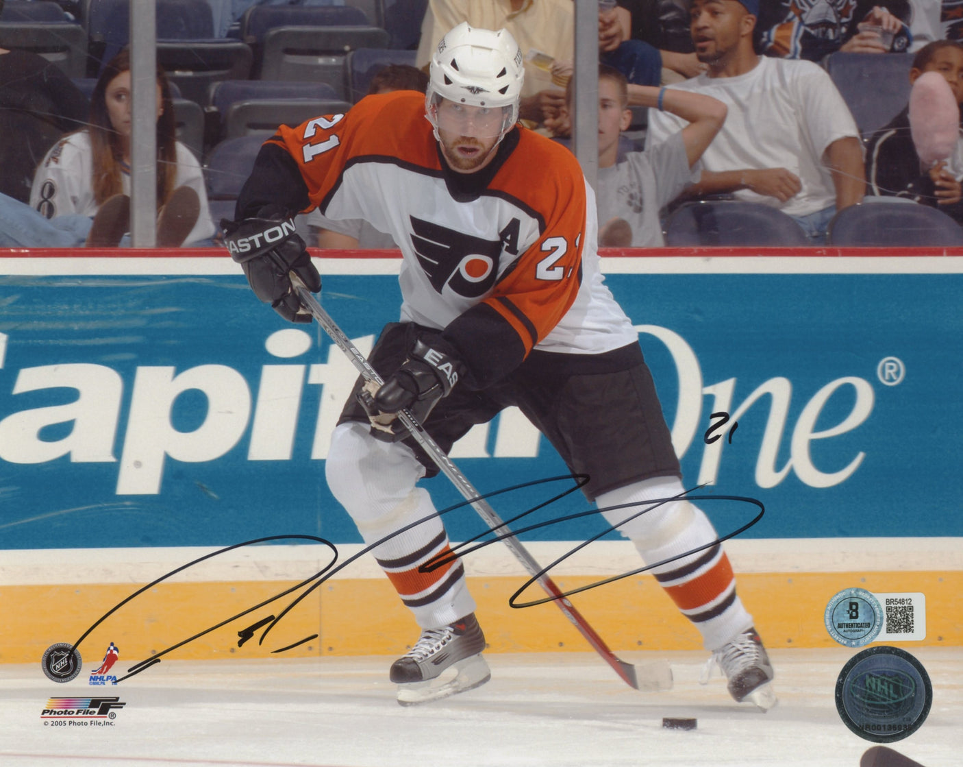 Flyers Peter Forsberg Authentic Signed 8x10 Photo Autographed BAS #BR54812