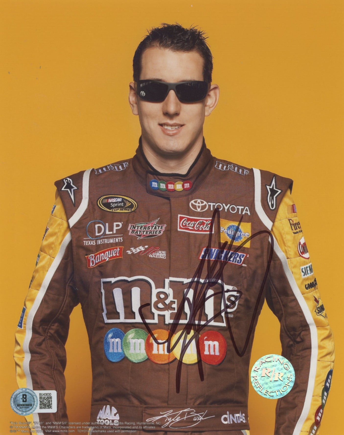 Kyle Busch NASCAR Authentic Signed 8x10 Vertical Photo Autographed BAS #BU43630