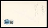 Dabbs Greer Little House on the Prairie Signed 3x5 Index Card BAS #BU64801