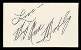 Mary Ann Mobley Girl Happy "Love" Authentic Signed 3x5 Index Card BAS #BV03091