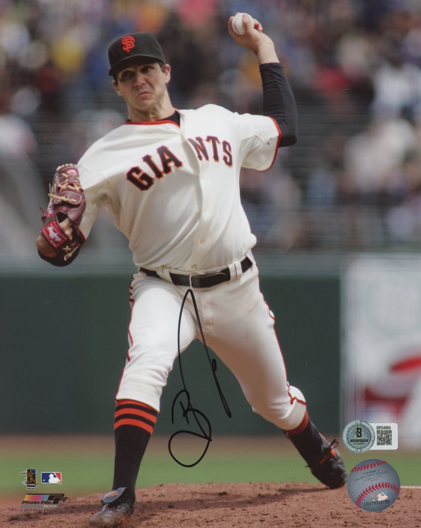 Giants Barry Zito Authentic Signed 8x10 Photo Autographed BAS #BR54884