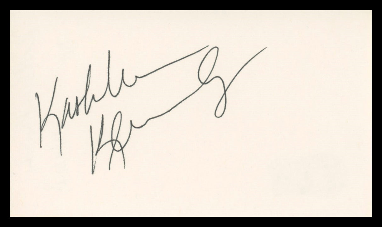 Kathleen Kennedy The Mandalorian Authentic Signed 3x5 Index Card BAS #BU64811