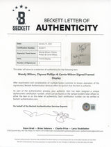 Wilson Phillips (3) Wendy, Chynna & Carnie Signed Framed Display BAS #AC26571