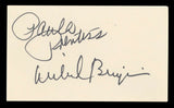 Paula Prentiss and Richard Benjamin He & She Authentic Signed 3x5 Index Card BAS #BV03277