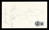Jeri Ryan Star Trek: Voyager Authentic Signed 3x5 Index Card BAS #BV00148